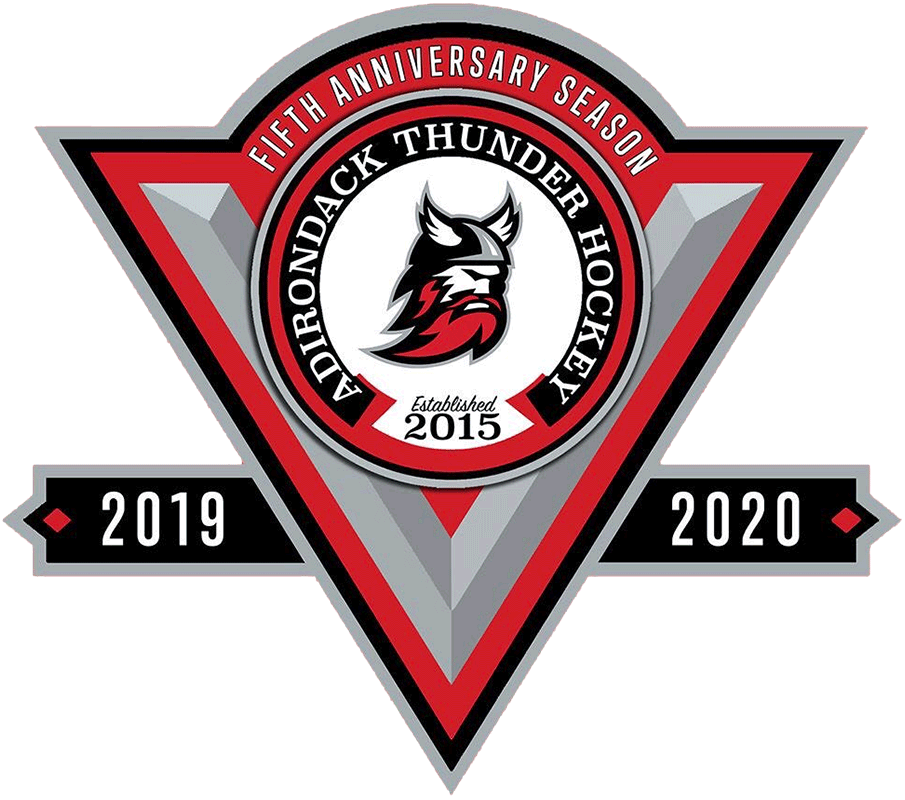Adirondack Thunder 2020 Anniversary Logo iron on transfers for clothing